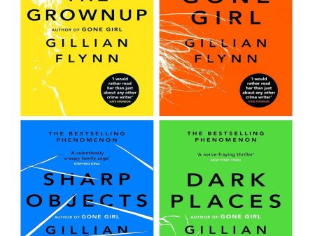 Gillian Flynn: Gone Girl, Sharp Objects, Dark Places & The Grownup 4 Books Collection Set - Fiction - Paperback Sale